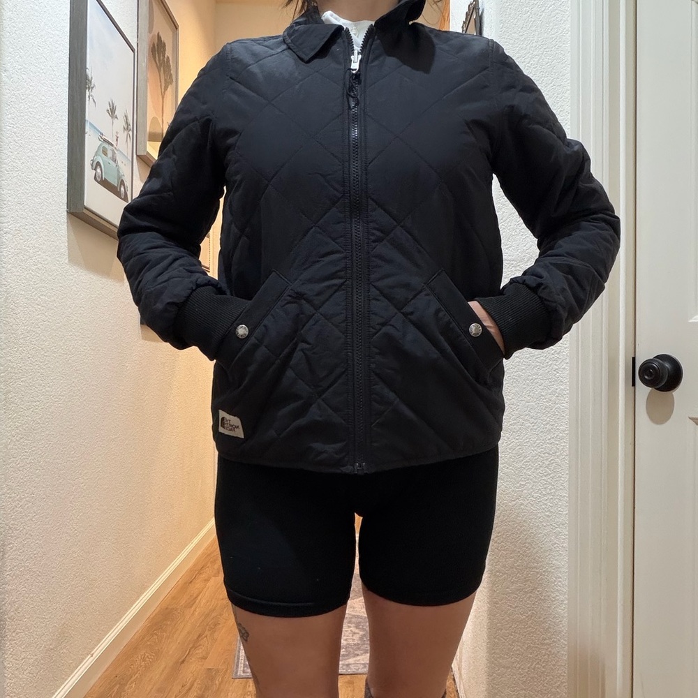The North Face Black Quilted Women's Sherpa Lined Jacket